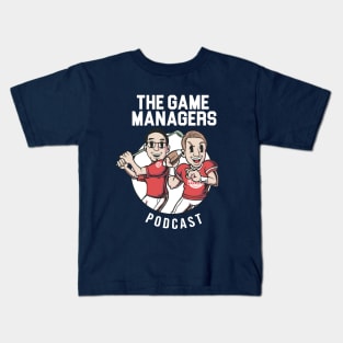 The Game Managers Podcast Cartoon Logo 1 Kids T-Shirt